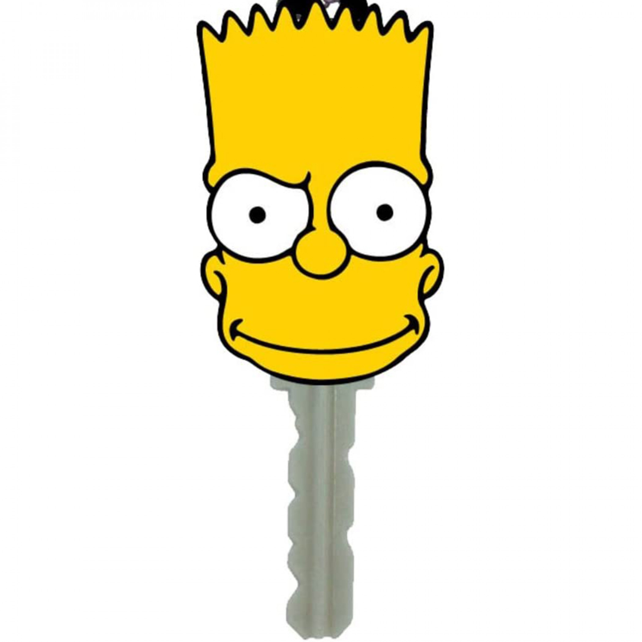 Simpsons Bart's Head Rubber Key Holder
